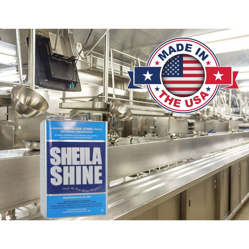 Sheila Shine 1 Gallon Stainless Steel Cleaner and Polish - Cleans, Polishes & Protects Kitchen Appliances, Refrigerators, Sinks, Ovens & Grills - Stainless Steel Sink Cleaner - Image 2